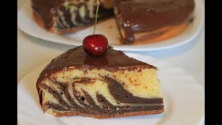 Пирог Зебра. Просто и вкусно!
