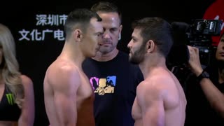 Горячая дуэль взглядов Дамира Исмагулова на UFC Шэньчжэнь