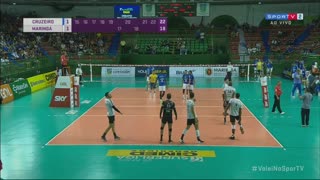 Сада-Крузейро - Маринга. Волейбол. Бразилия. Суперлига. Мужчины. Плей-офф.Четвертьфинал. Сезон 2018/2019.Первый матч. 25.03.2019
