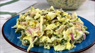 Новый САЛАТ из Капусты! С ума сойти,так просто и вкусно,что готовлю два раза в день!
